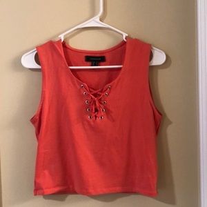 Coral crop top